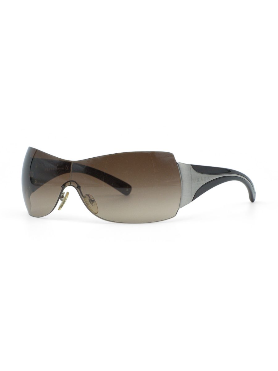 Vintage Prada SPR 04I Brown Gradient Rimless Sunglasses