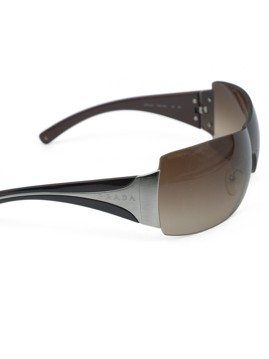 Vintage Prada SPR 04I Brown Gradient Rimless Sunglasses — photo 4