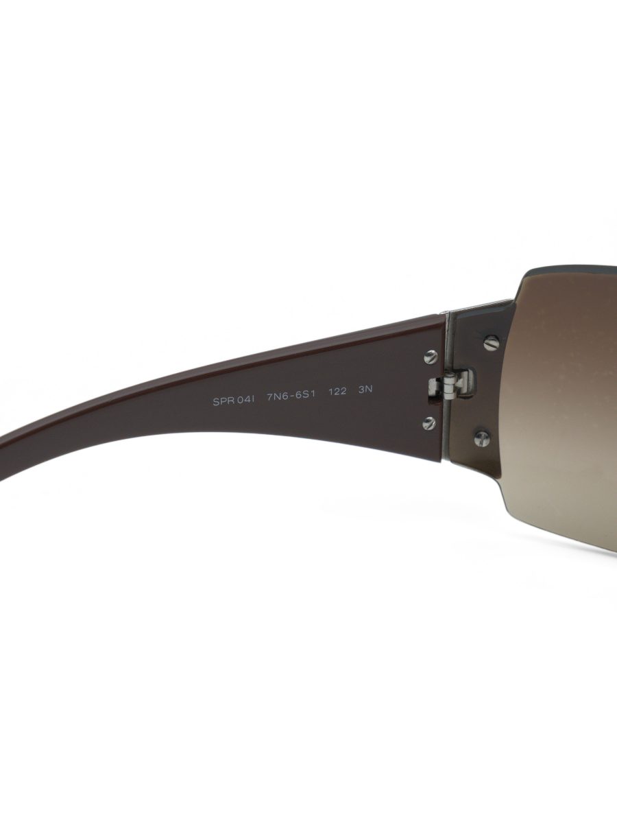 Vintage Prada SPR 04I Brown Gradient Rimless Sunglasses — photo 7