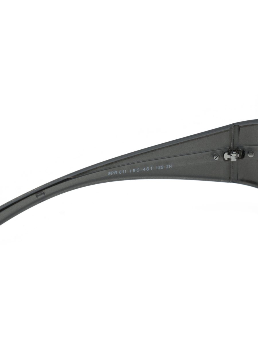 Vintage Prada SPR 61I Silver Gray Mirror Shield Sunglasses — photo 7