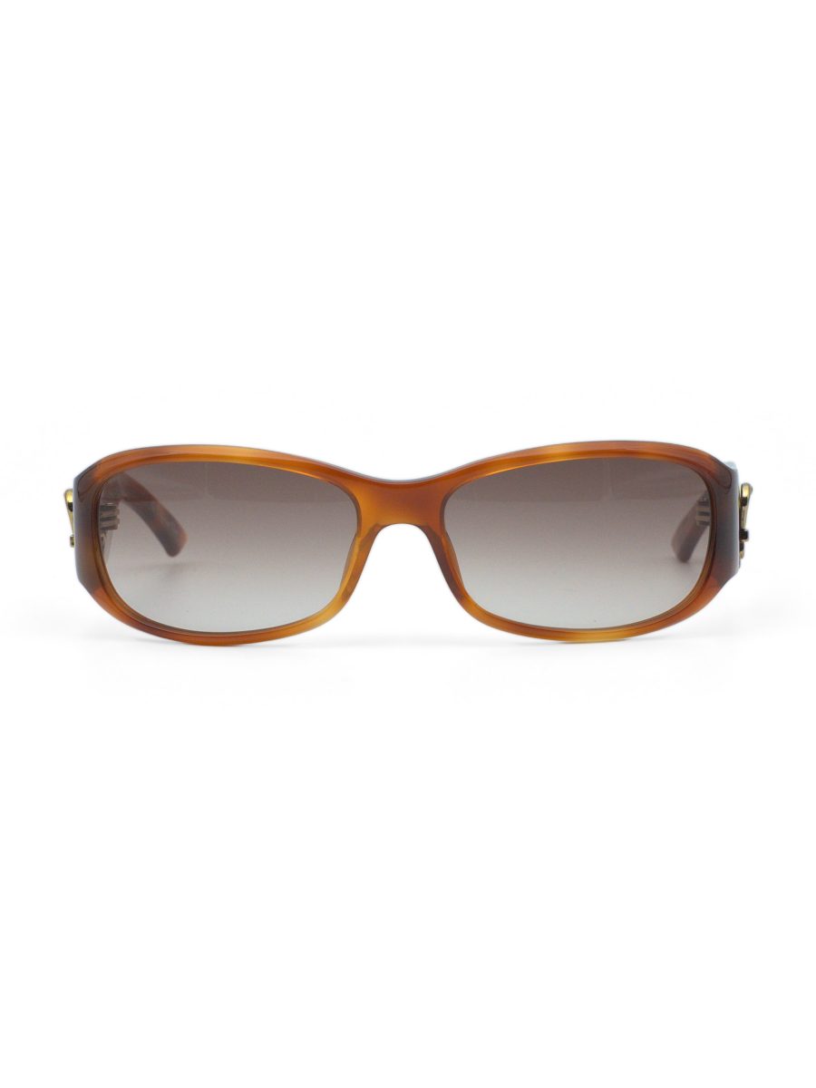 Vintage Dior Made 2 Amber Tortoise Gold Buckle Sunglasses — photo 2