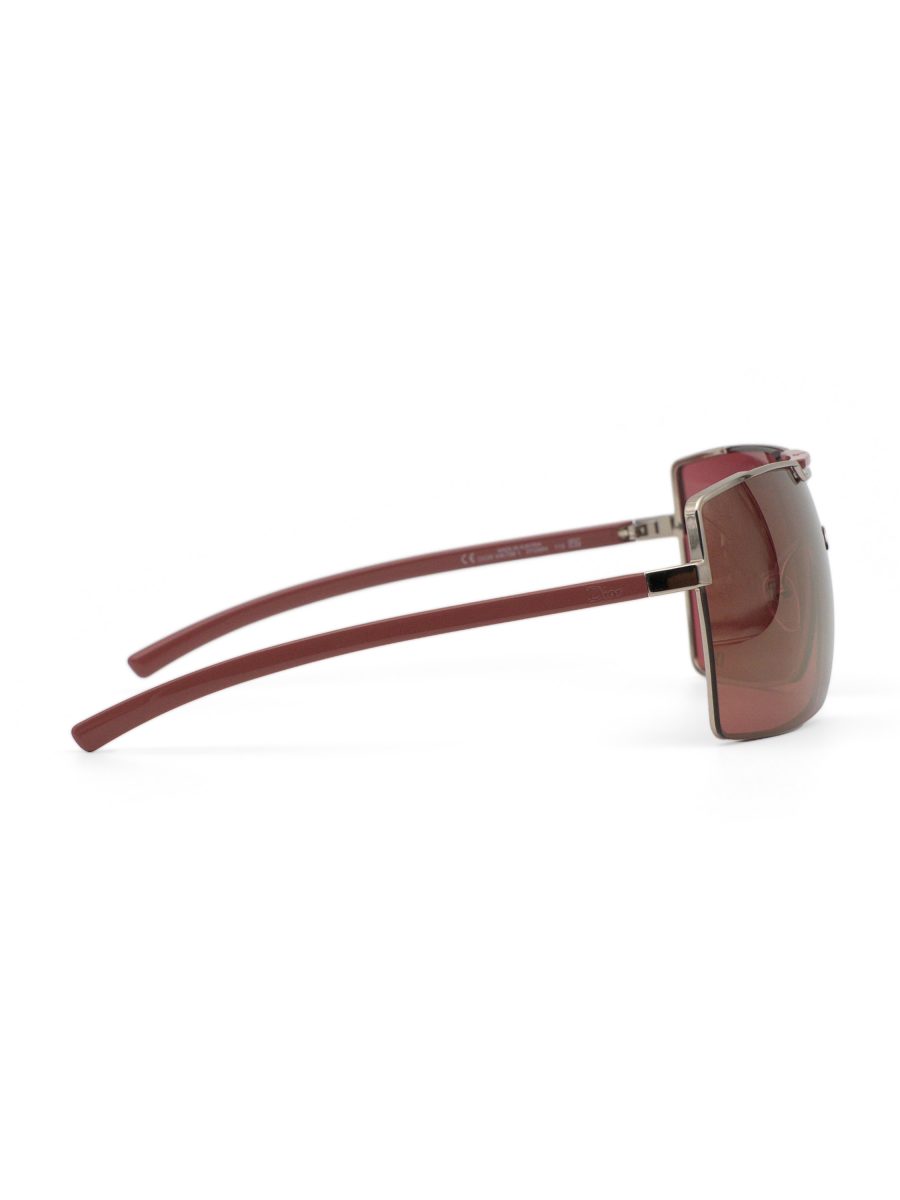 Vintage Dior Viktim 1 Pink Silver Mirror Shield Sunglasses — photo 3