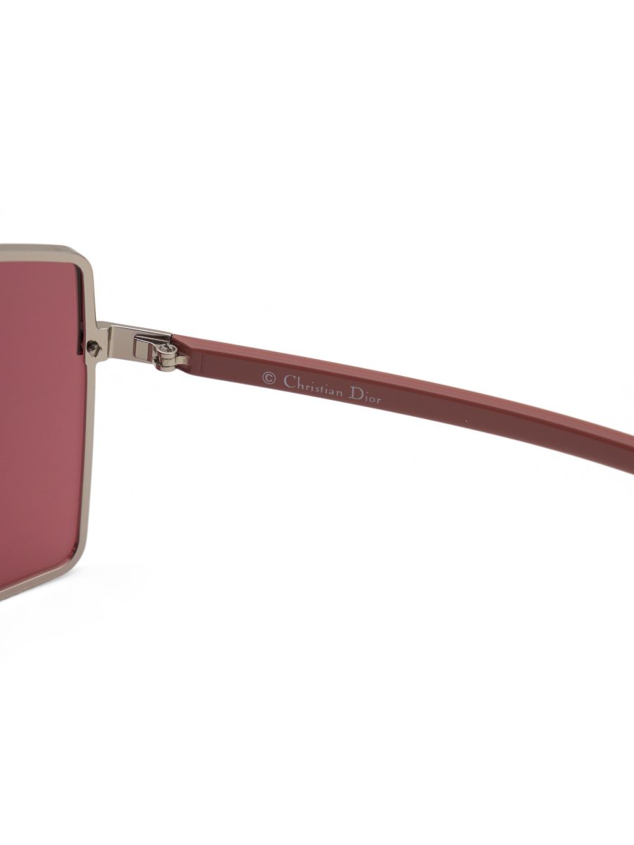 Vintage Dior Viktim 1 Pink Silver Mirror Shield Sunglasses — photo 6