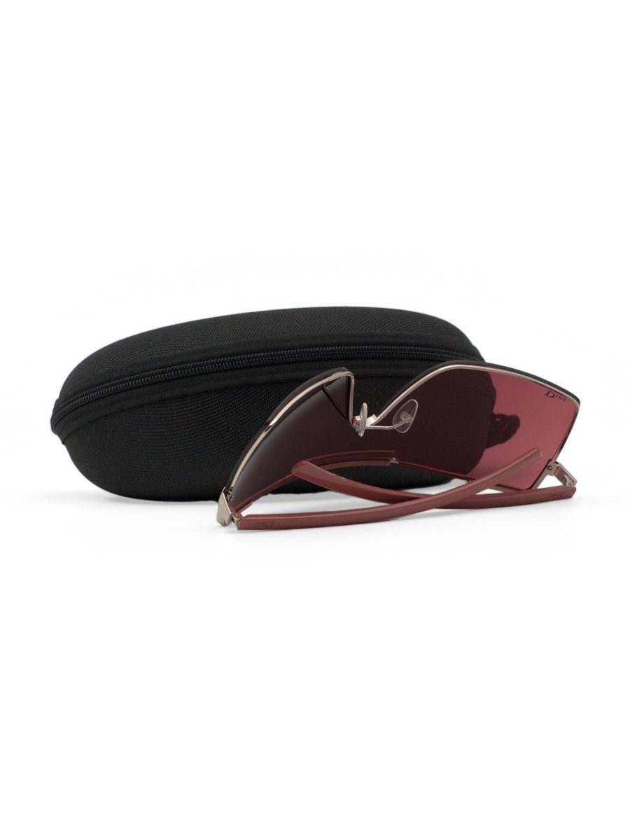 Vintage Dior Viktim 1 Pink Silver Mirror Shield Sunglasses — photo 10