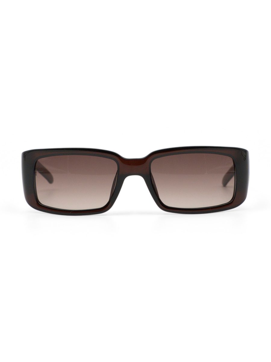 Vintage Dior Milan Brown Gradient Logo Rectangle Sunglasses — photo 2