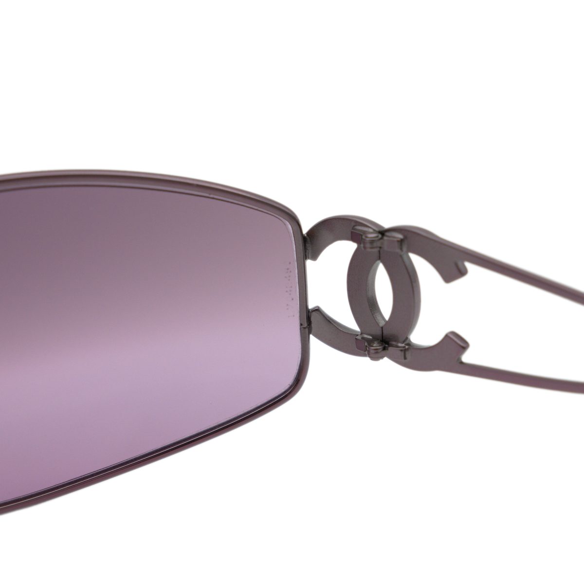 Vintage Chanel 4073 Pink Rimless Crystal CC Logo Sunglasses — photo 9