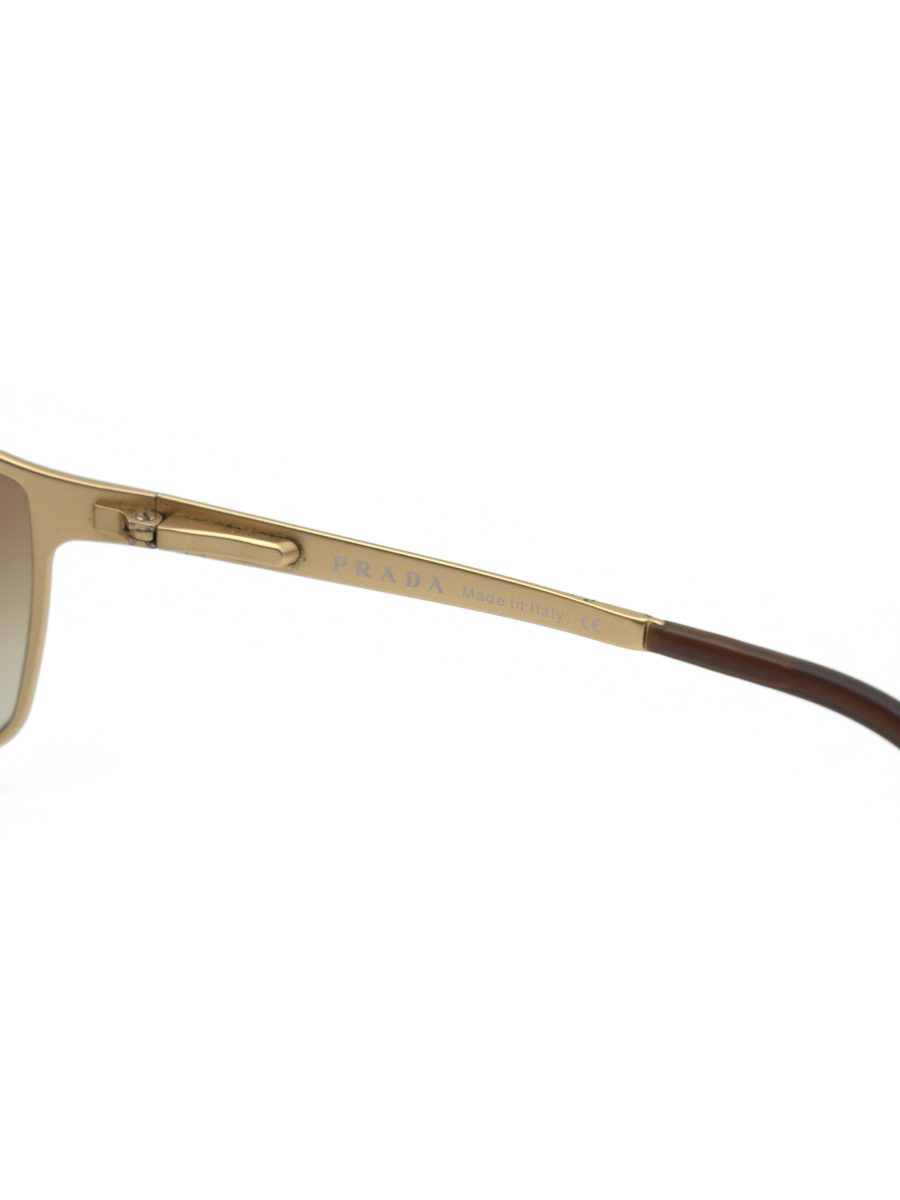 Vintage Prada SPR 58G Gold Brown Wrap Womens Sunglasses — photo 6