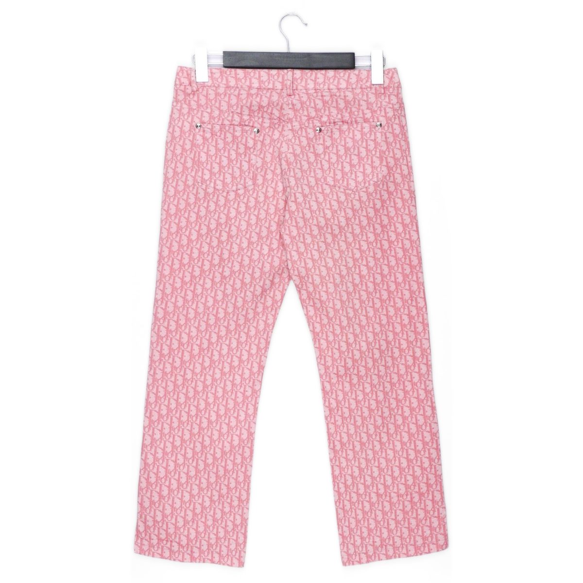Dior Pink Oblique Monogram Logo Womens Trouser Pants Size L — photo 2