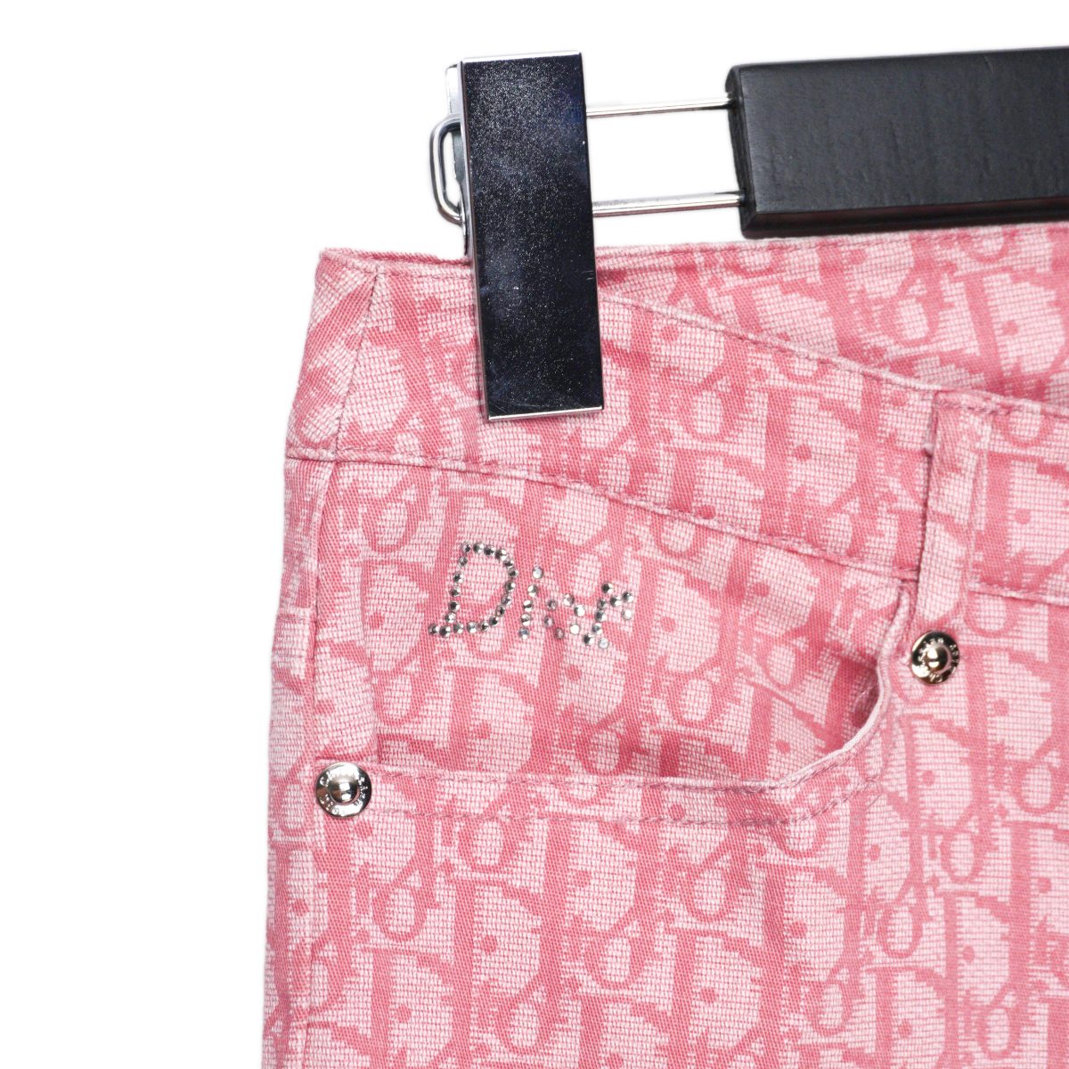 Dior Pink Oblique Monogram Logo Womens Trouser Pants Size L — photo 4