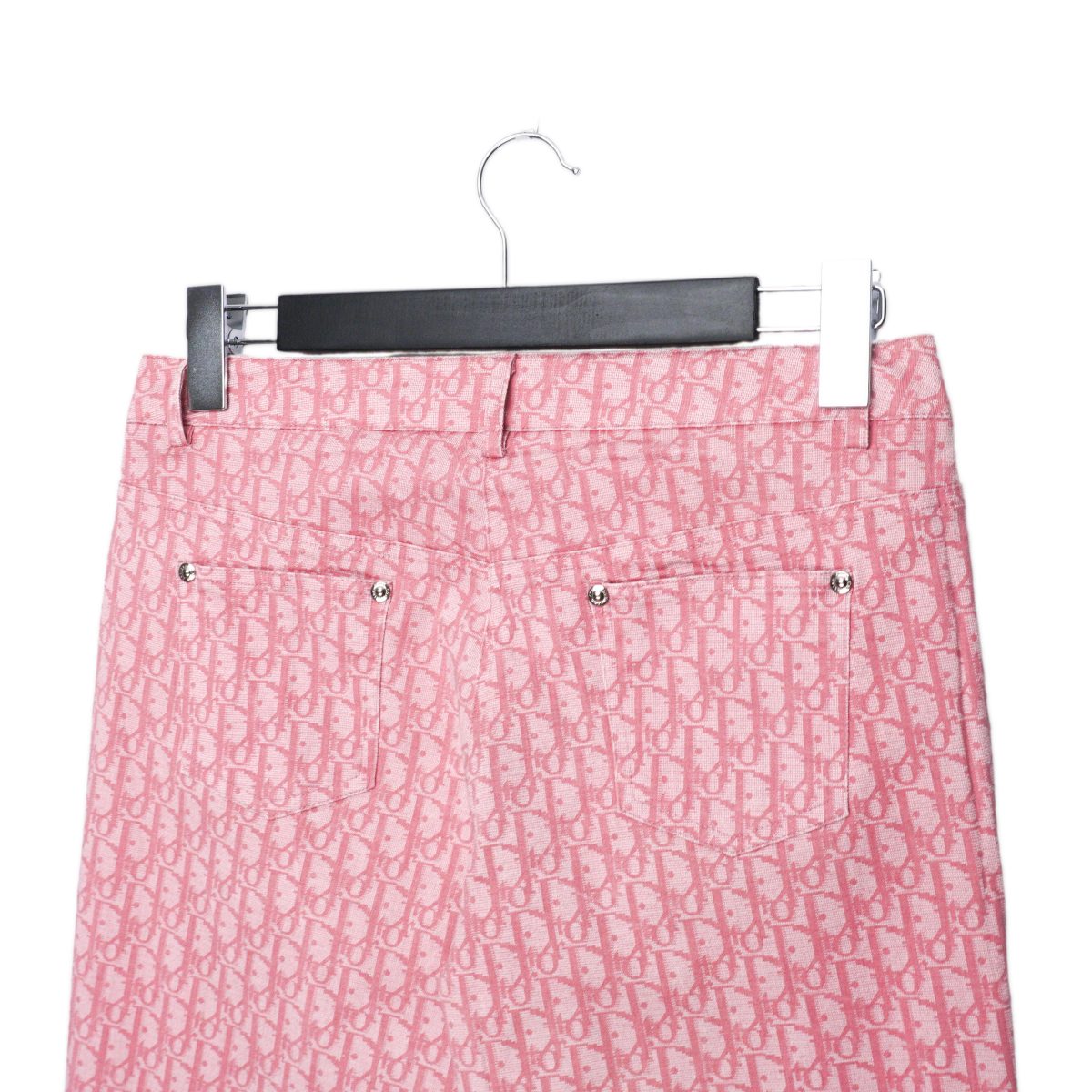 Dior Pink Oblique Monogram Logo Womens Trouser Pants Size L — photo 5