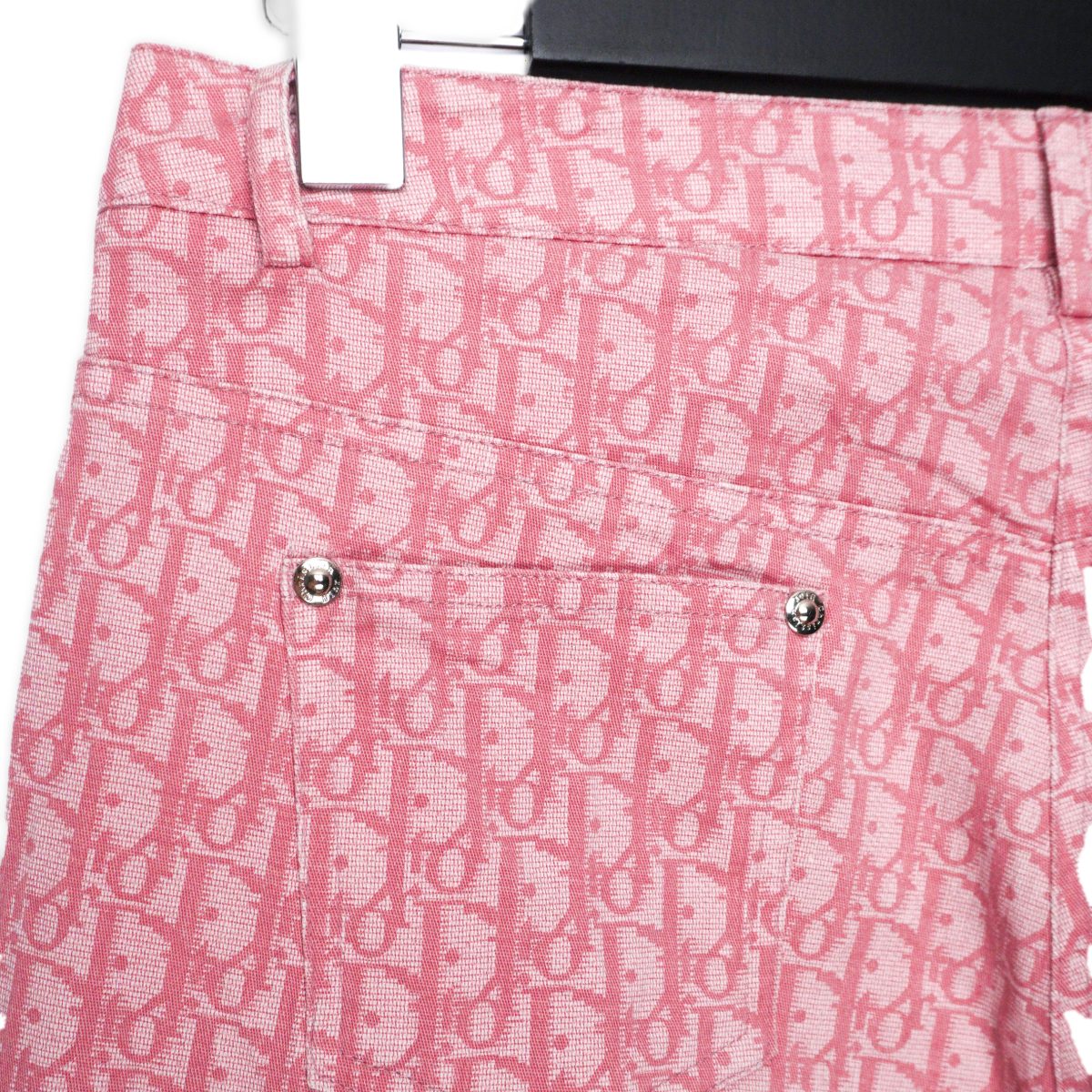 Dior Pink Oblique Monogram Logo Womens Trouser Pants Size L — photo 6