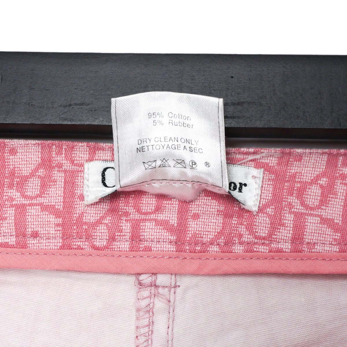 Dior Pink Oblique Monogram Logo Womens Trouser Pants Size L — photo 9