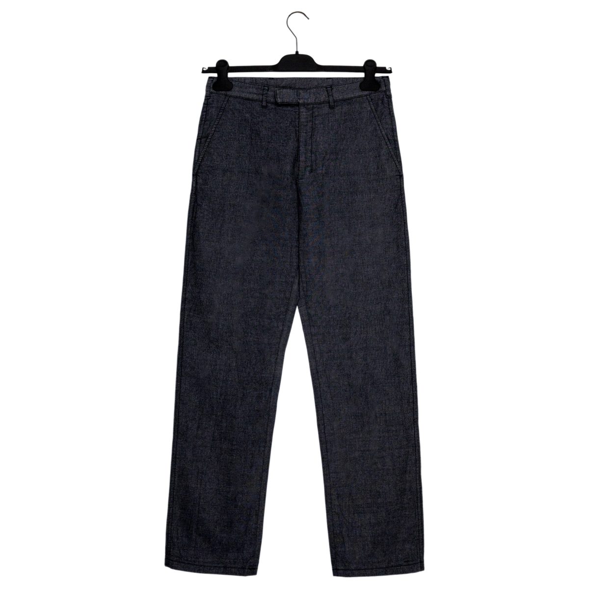 Prada Linea Rossa Navy Cotton Red Logo Tab Trouser Pants