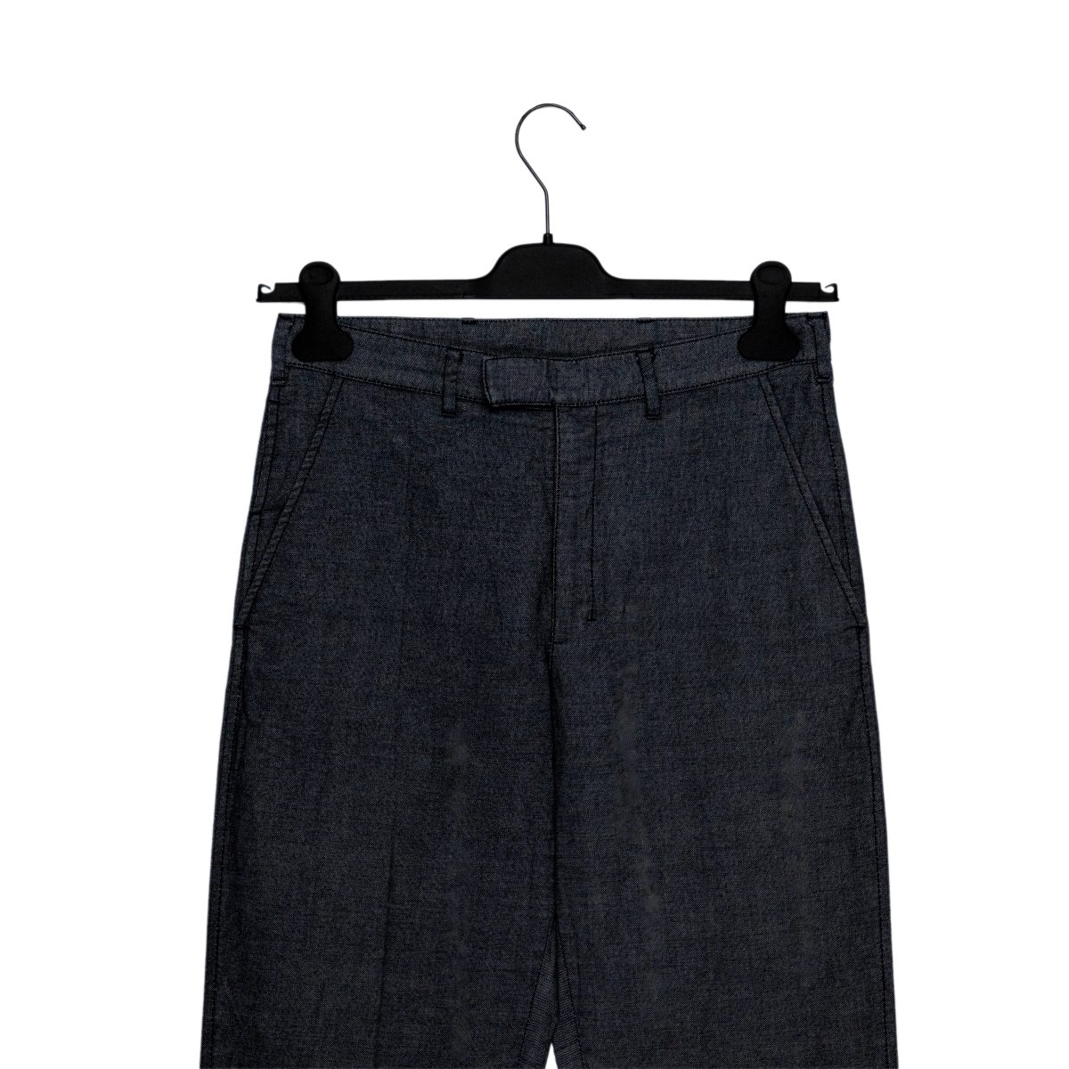 Prada Linea Rossa Navy Cotton Red Logo Tab Trouser Pants — photo 3