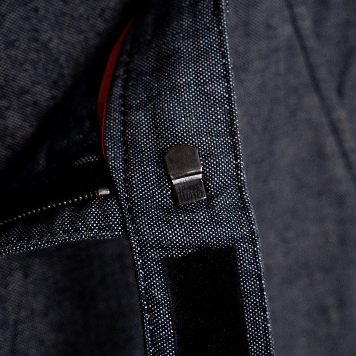 Prada Linea Rossa Navy Cotton Red Logo Tab Trouser Pants — photo 7