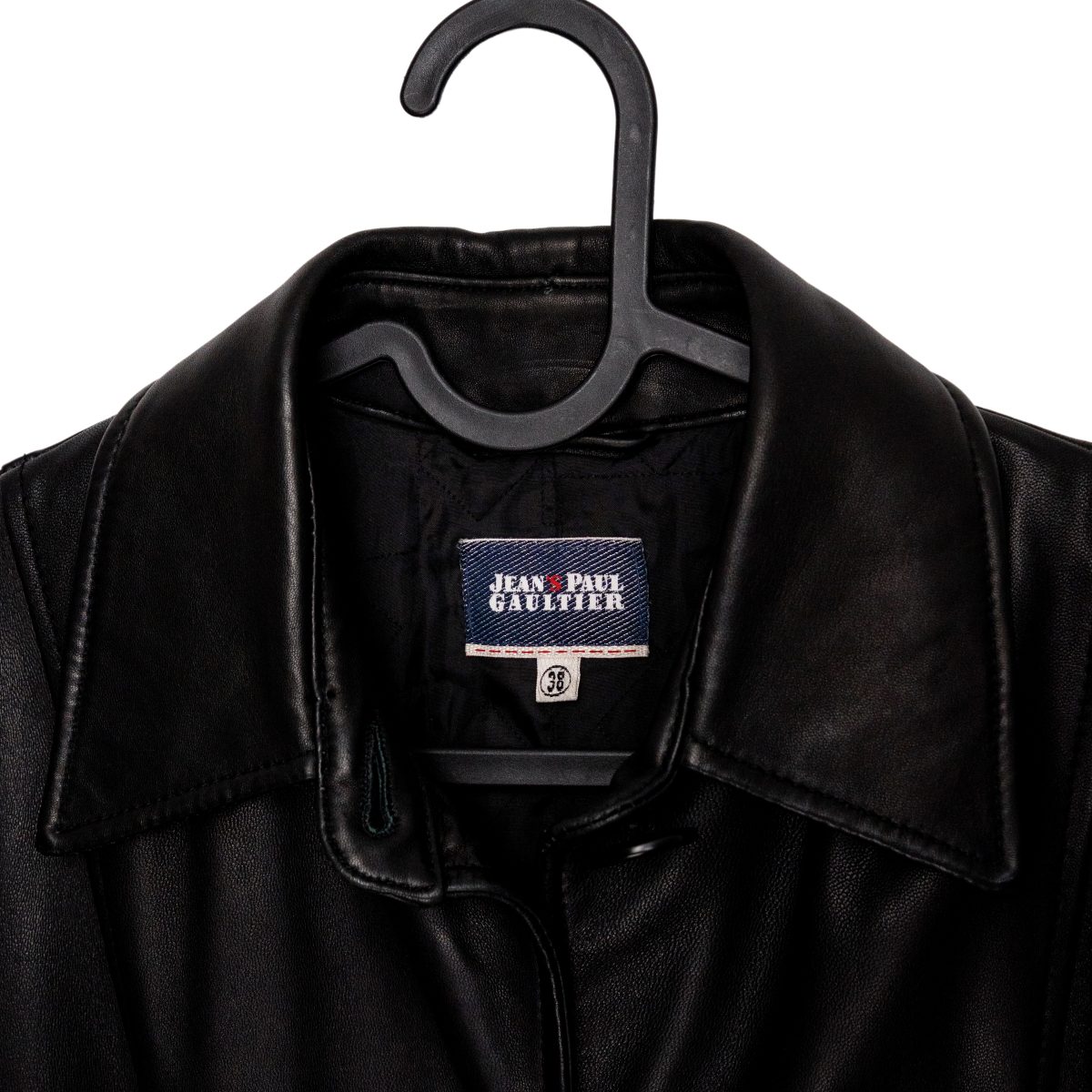 Jean Paul Gaultier Black Leather Western Womens Coat Jacket — photo 7
