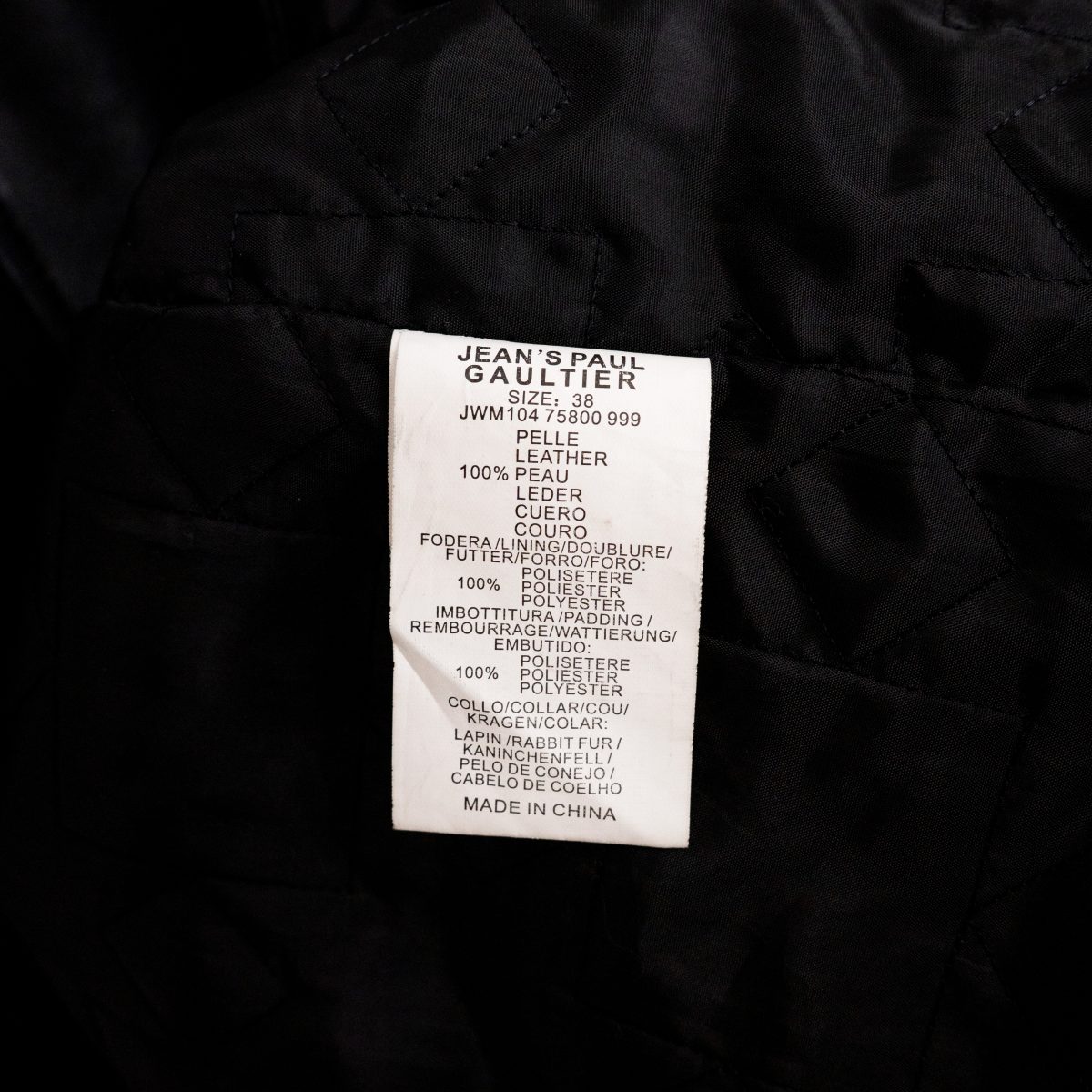 Jean Paul Gaultier Black Leather Western Womens Coat Jacket — photo 15
