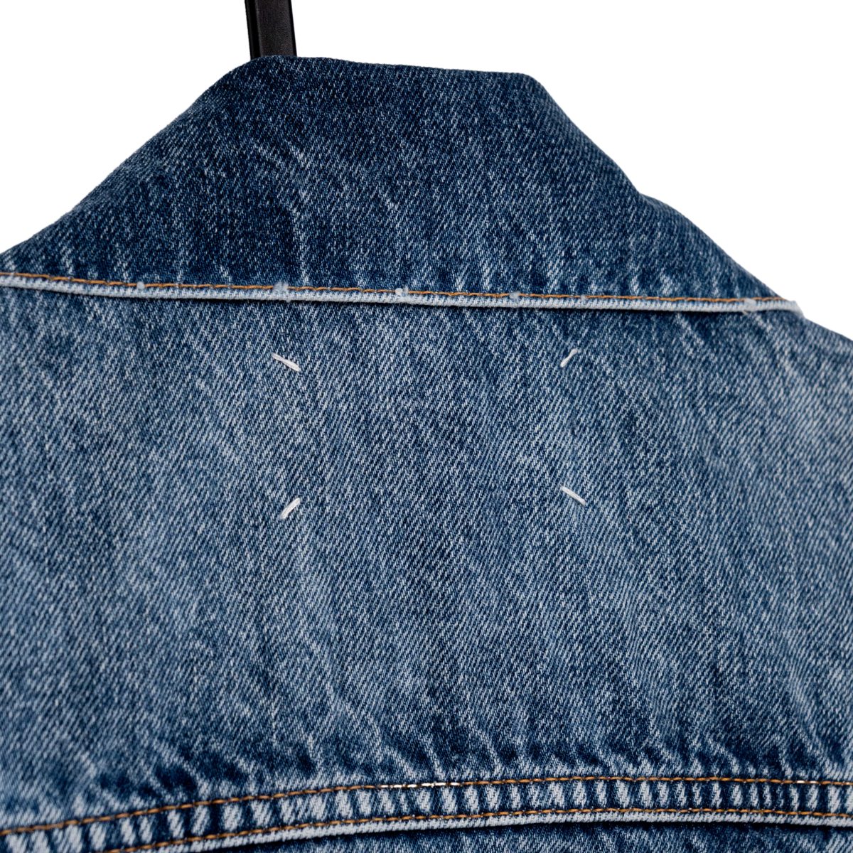 Maison Margiela Blue Washed Denim Trucker Vest Gilet Size S — photo 7