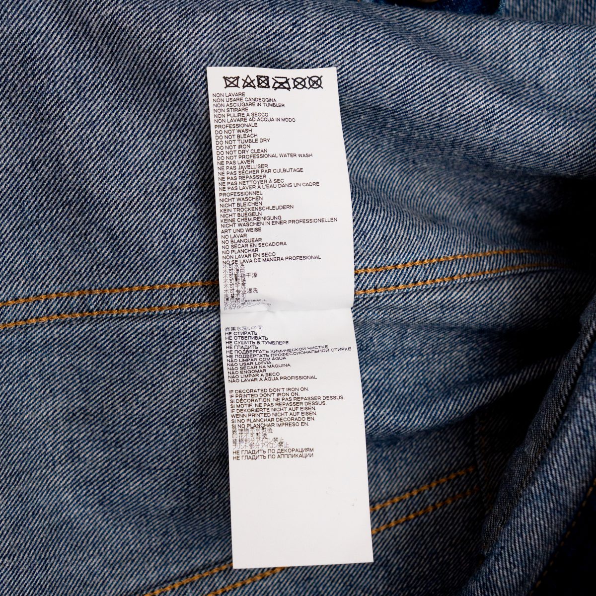 Maison Margiela Blue Washed Denim Trucker Vest Gilet Size S — photo 9