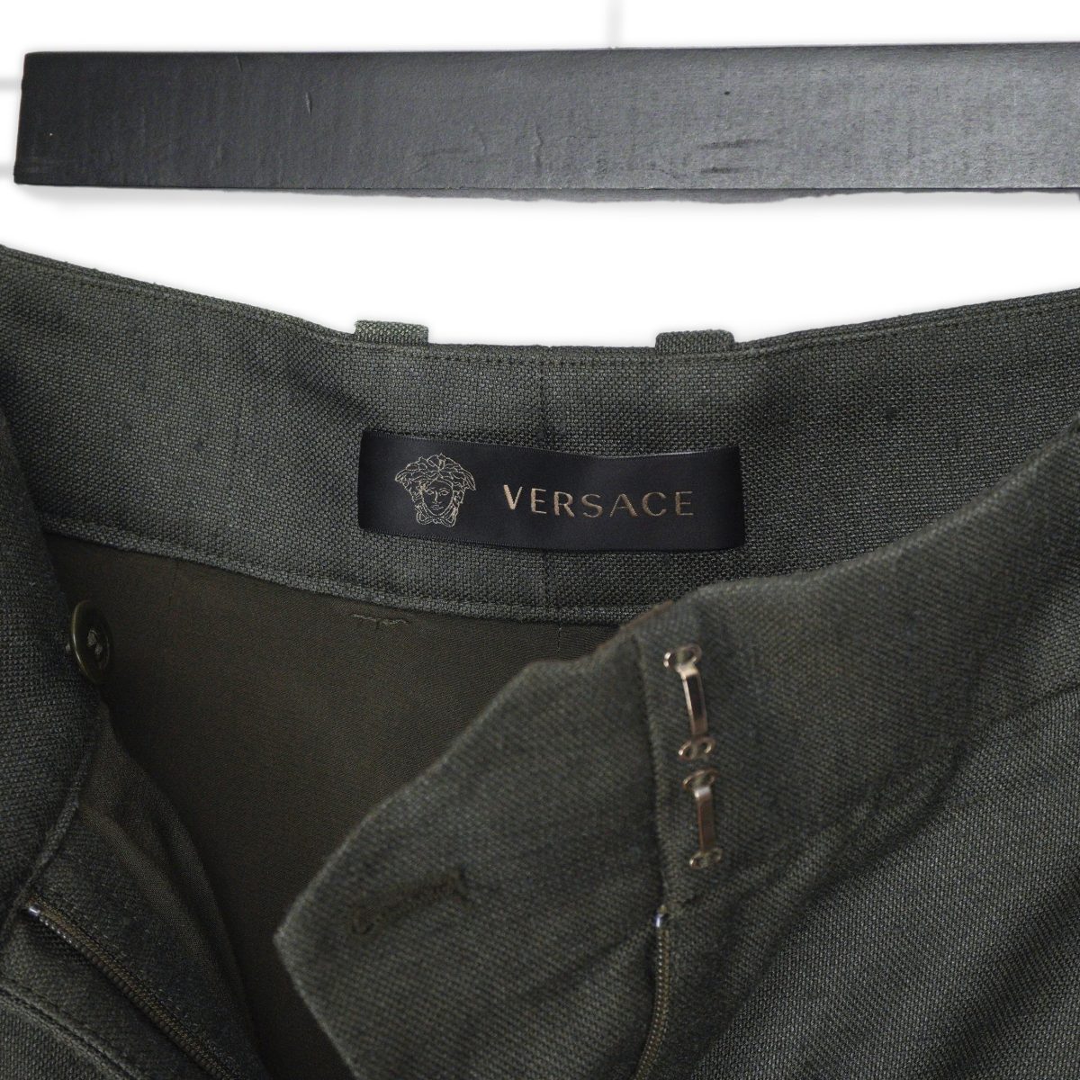 Donatella Versace SS16 Army Jungle Green Belted Dress Jacket — photo 12