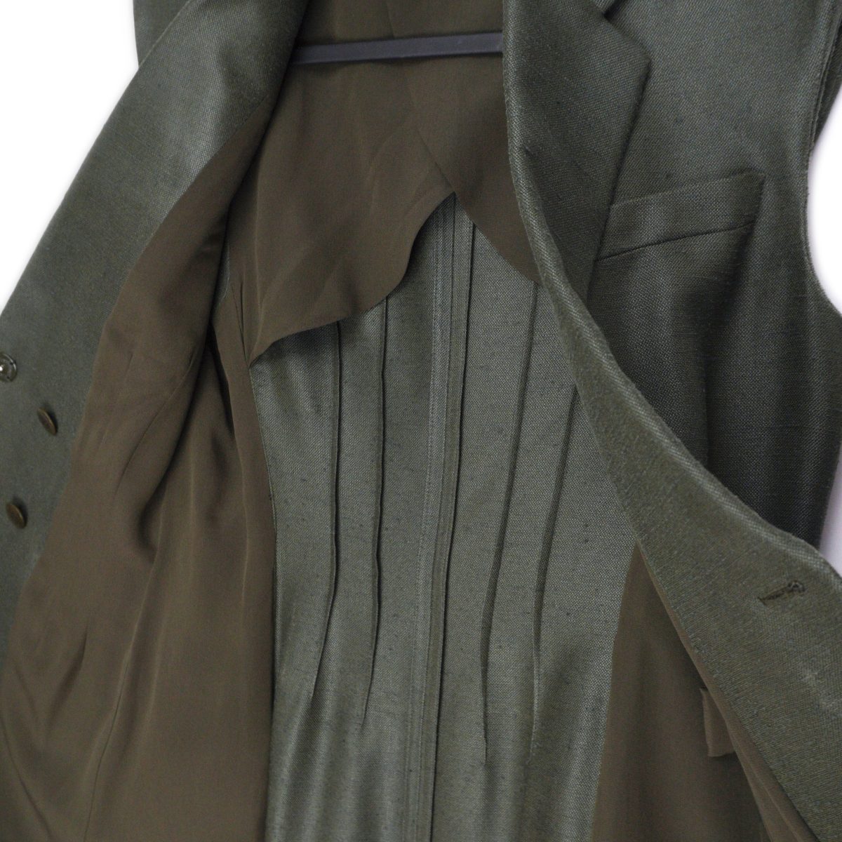 Donatella Versace SS16 Army Jungle Green Belted Dress Jacket — photo 13