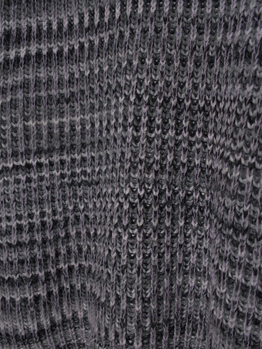 Acne Studios Grey Lavender Marled Chunky Wool Womens Sweater — photo 4