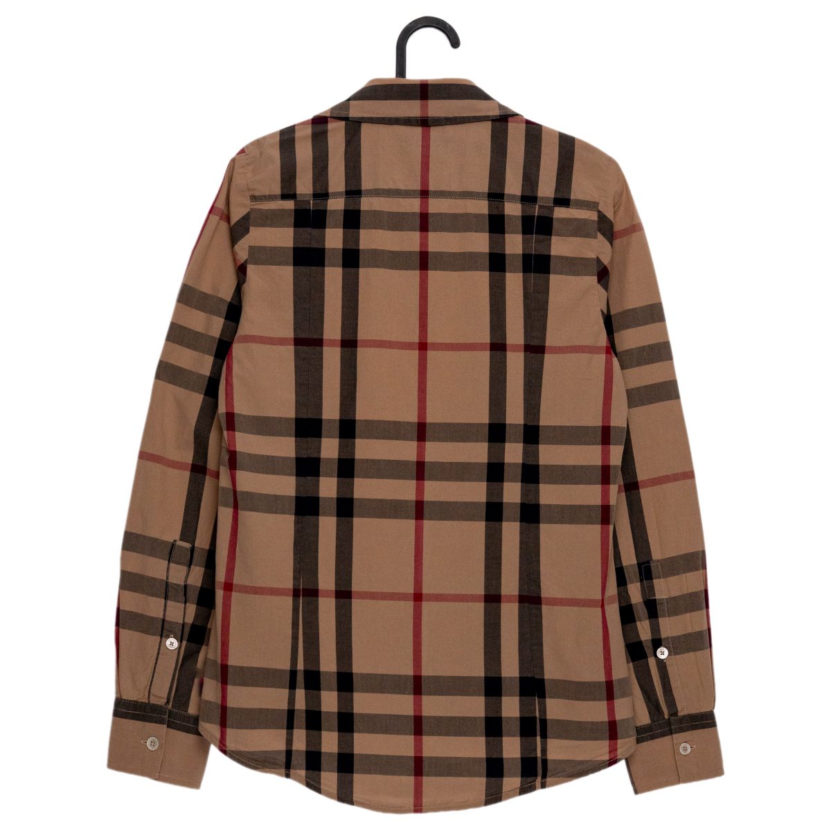 Burberry Brit Camel Signature Check Button Up Womens Shirt — photo 2
