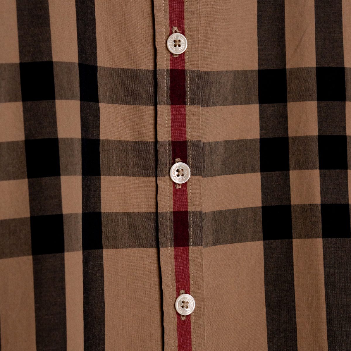 Burberry Brit Camel Signature Check Button Up Womens Shirt — photo 6