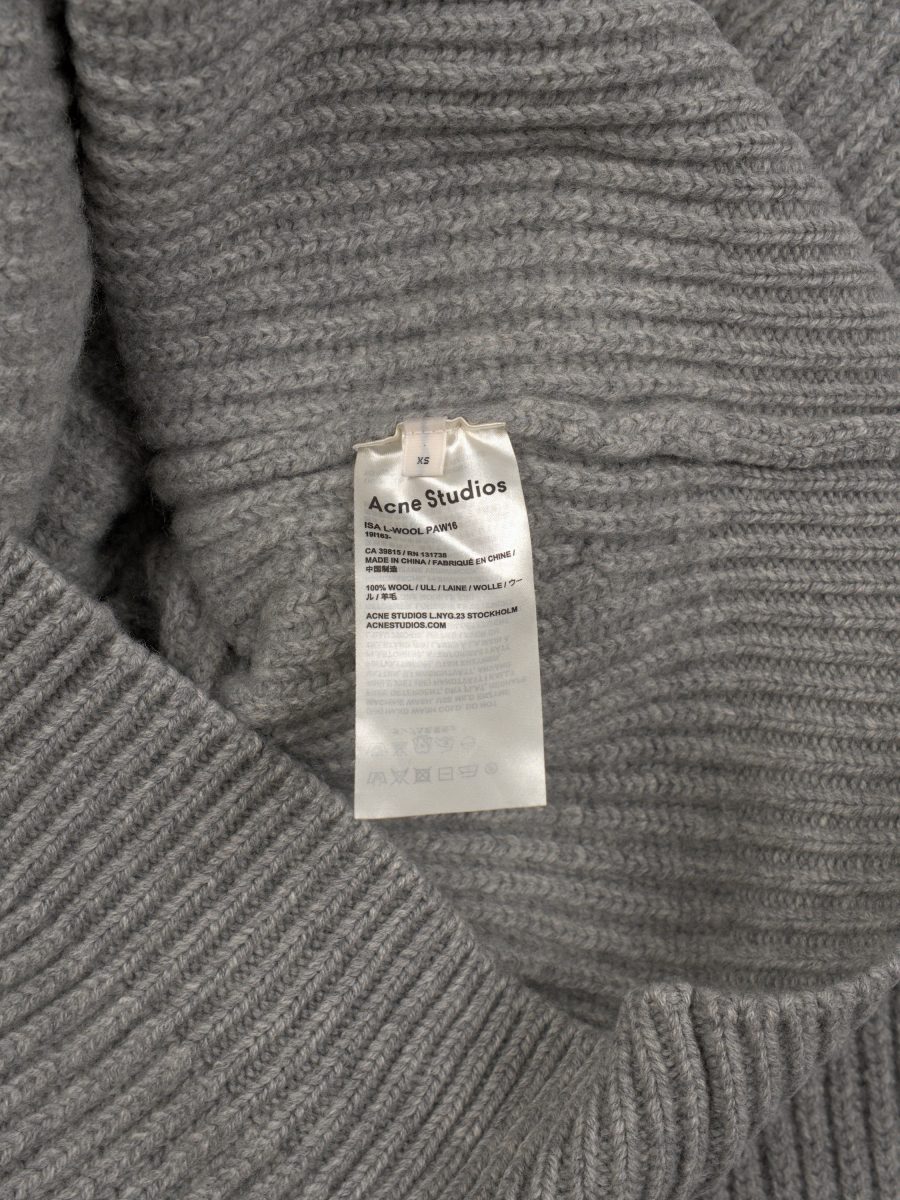 Acne Studios Isa Grey Wool Turtleneck Sweater Jumper Size XS — photo 8