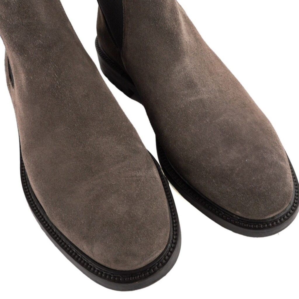 Dolce Gabbana Classic Suede Chelsea Leather Boots — photo 8