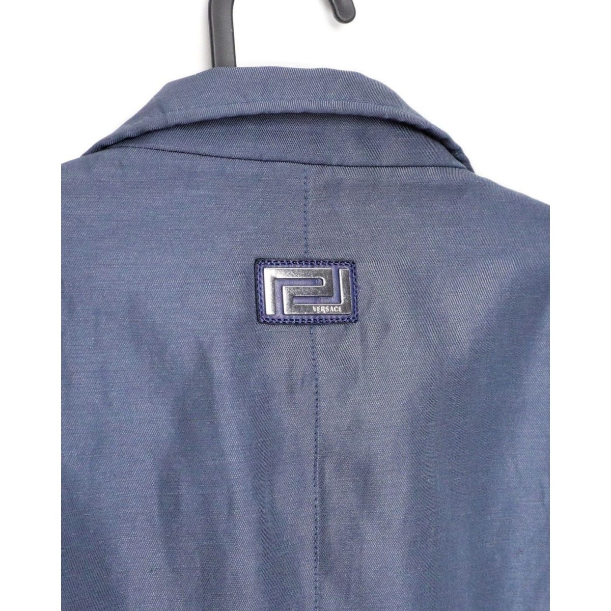 Gianni Versace Medusa Greca Logo Linen Blend Blazer Jacket — photo 10