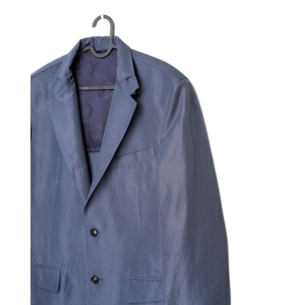 Gianni Versace Medusa Greca Logo Linen Blend Blazer Jacket — photo 3