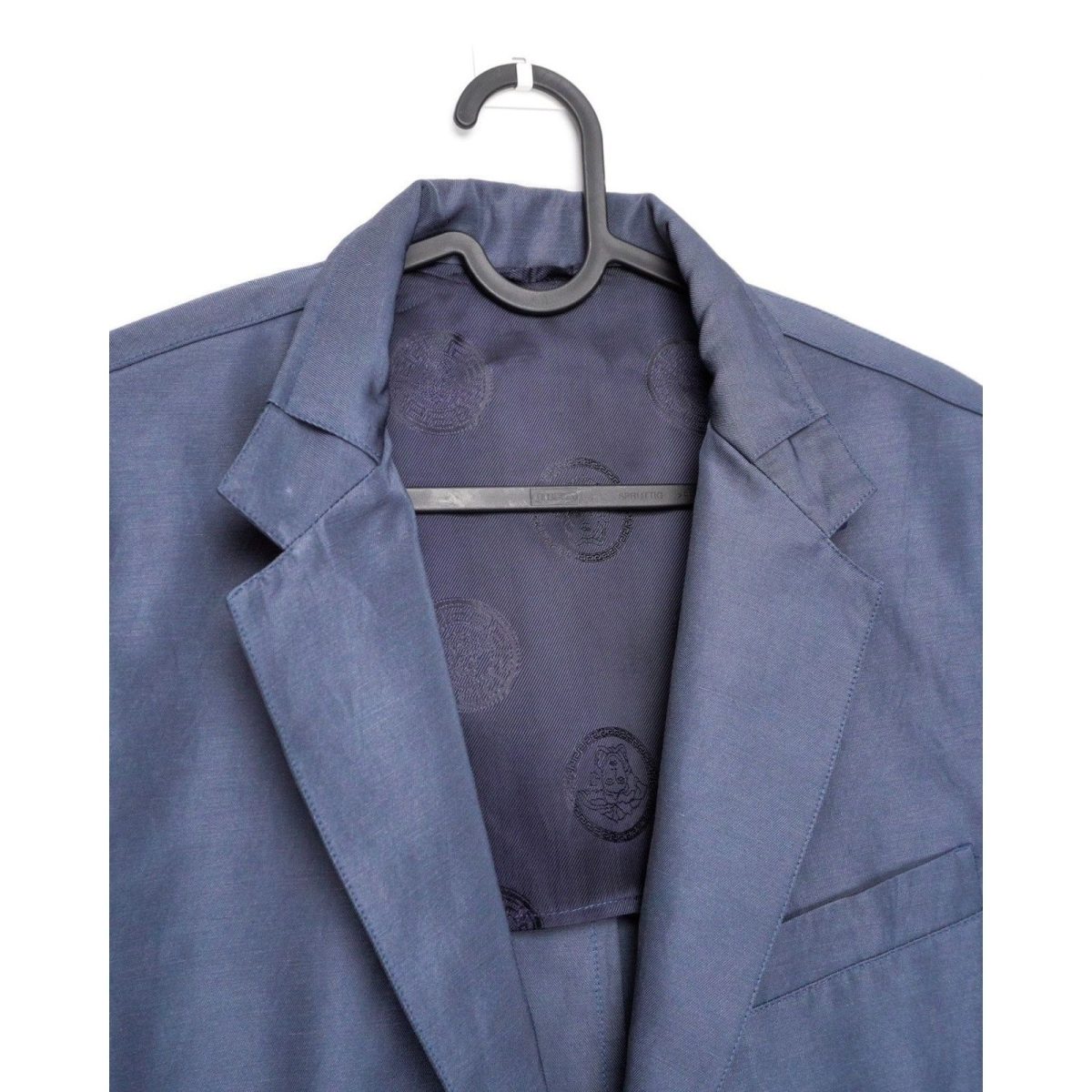 Gianni Versace Medusa Greca Logo Linen Blend Blazer Jacket — photo 6