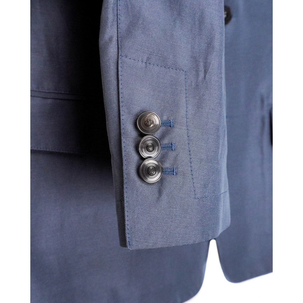 Gianni Versace Medusa Greca Logo Linen Blend Blazer Jacket — photo 8