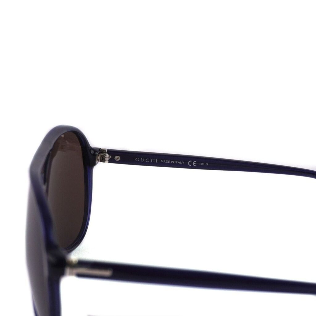 Gucci GG1026/S UV Dark Blue Aviator Pilot Sunglasses — photo 4