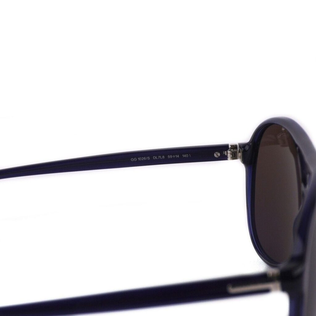 Gucci GG1026/S UV Dark Blue Aviator Pilot Sunglasses — photo 5