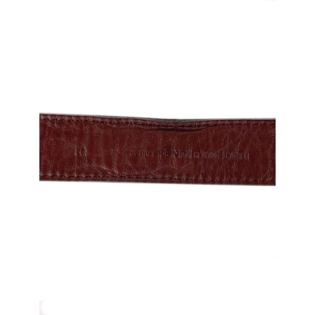Vintage Fendi Zucca Monogram Pattern Womens Logo FF Belt — photo 5