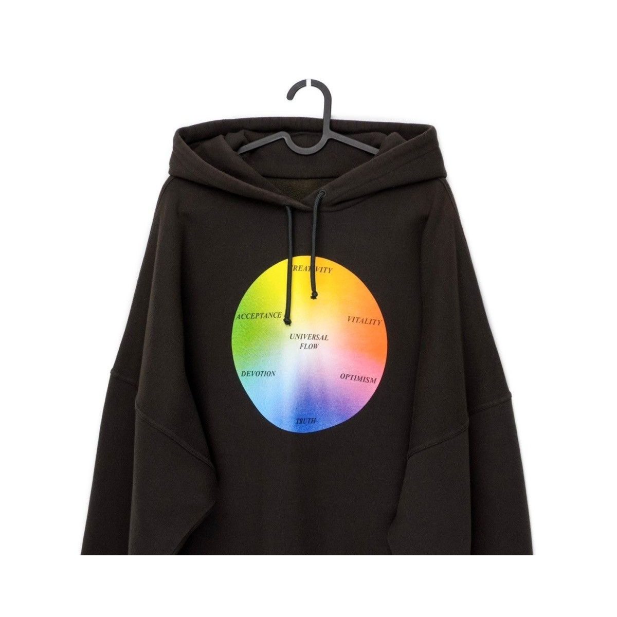 Balenciaga Universal Flow Back Logo Brown Sweatshirt Hoodie — photo 3