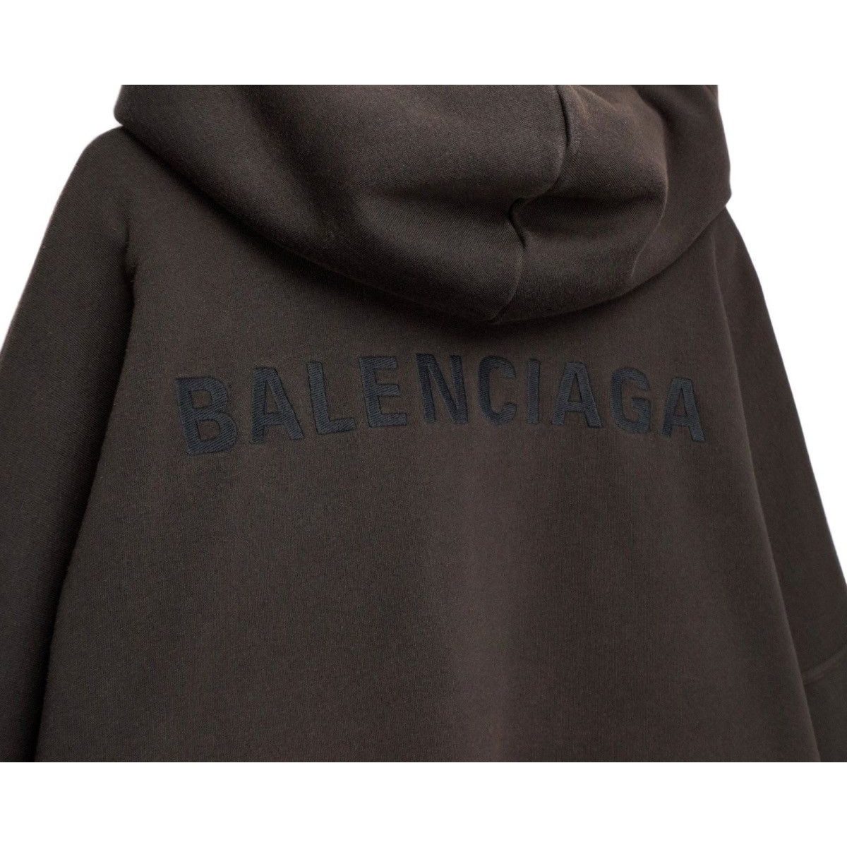 Balenciaga Universal Flow Back Logo Brown Sweatshirt Hoodie — photo 7