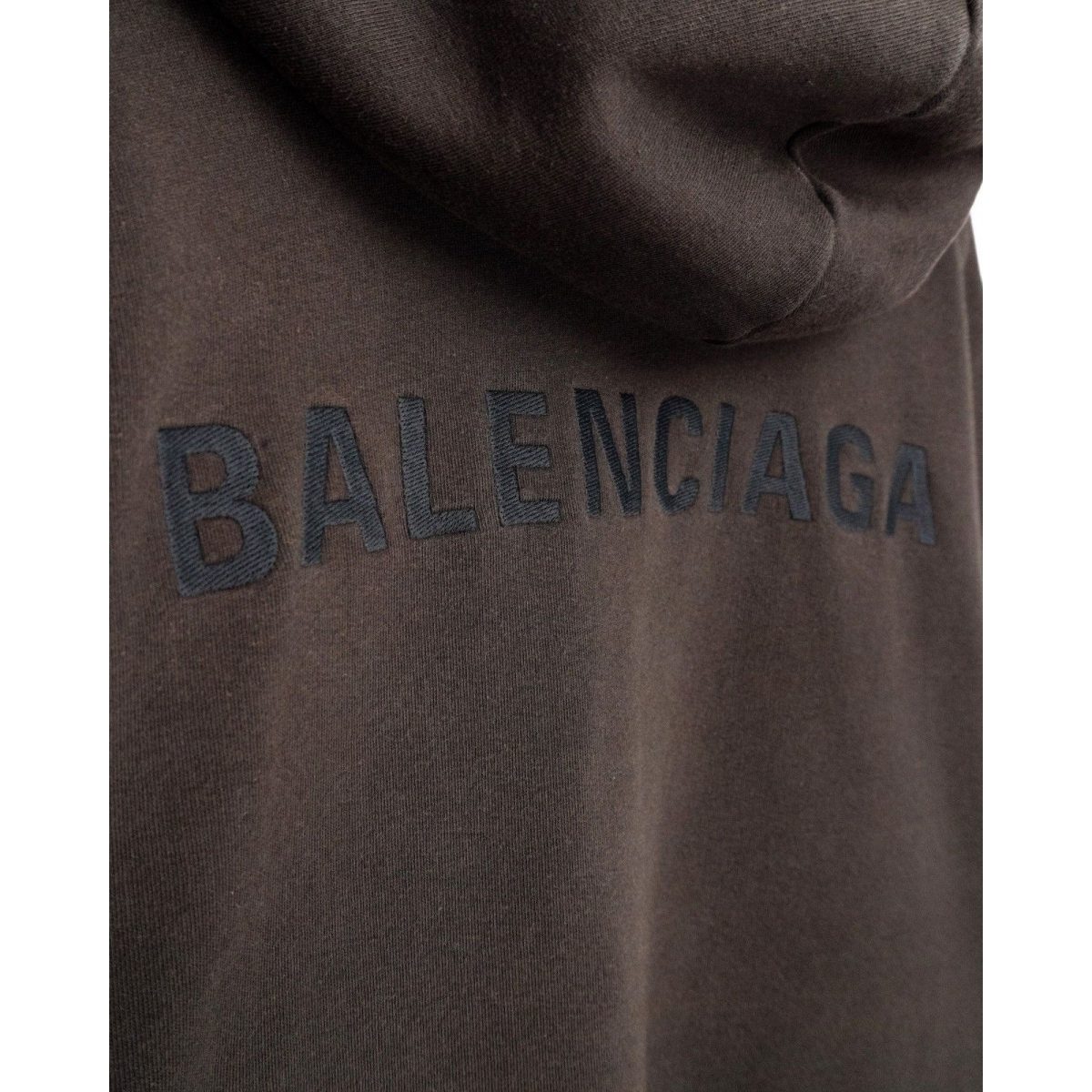 Balenciaga Universal Flow Back Logo Brown Sweatshirt Hoodie — photo 8