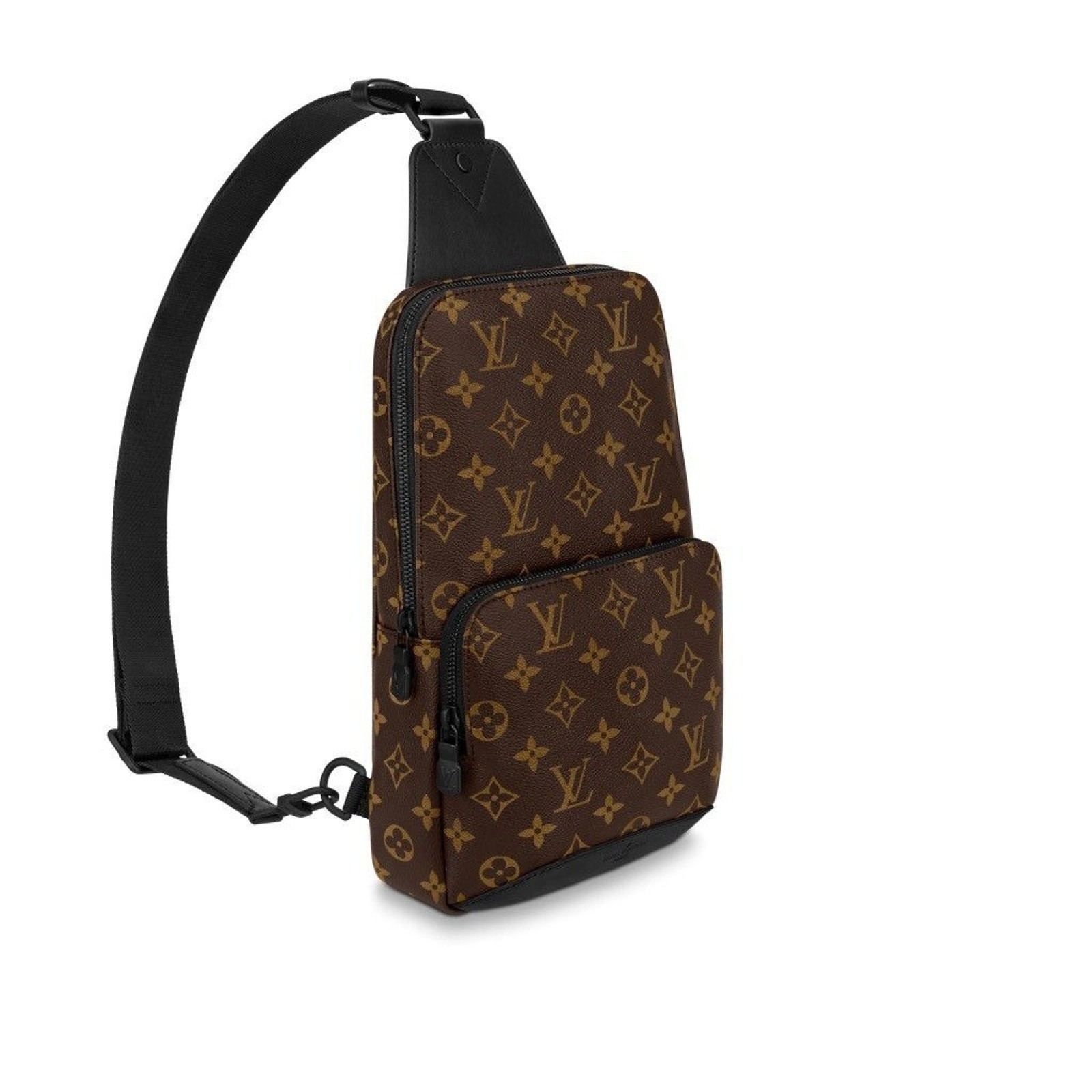 Louis Vuitton Monogram Canvas Leather Brown Avenue Sling Bag
