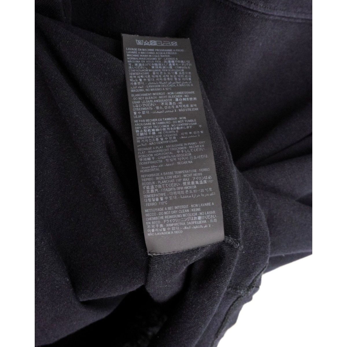 Saint Laurent Distressed 50S Signature Logo Black Tee Shirt — photo 11