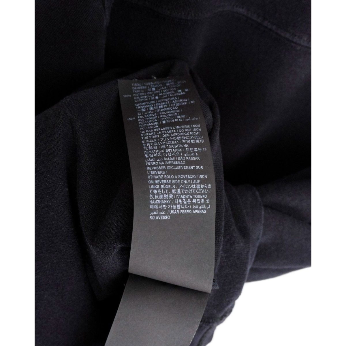 Saint Laurent Distressed 50S Signature Logo Black Tee Shirt — photo 9