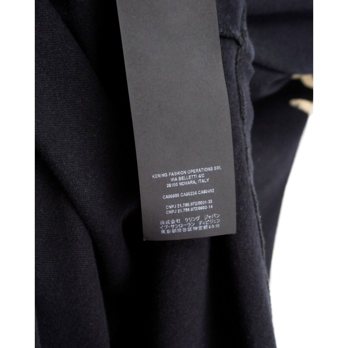 Saint Laurent Distressed 50S Signature Logo Black Tee Shirt — photo 10
