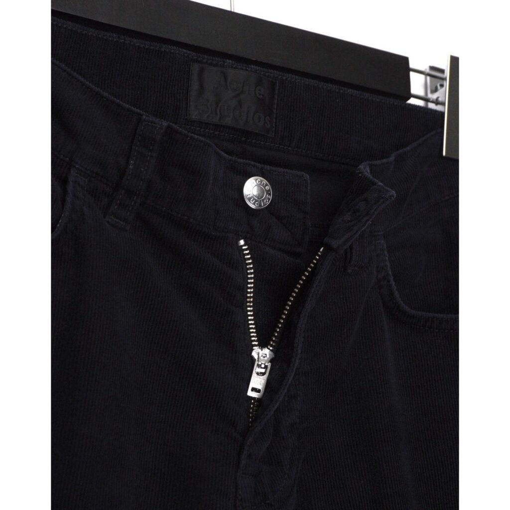 Acne Studios Ace Navy Corduroy Dark Blue Skinny Pant Jeans — photo 3