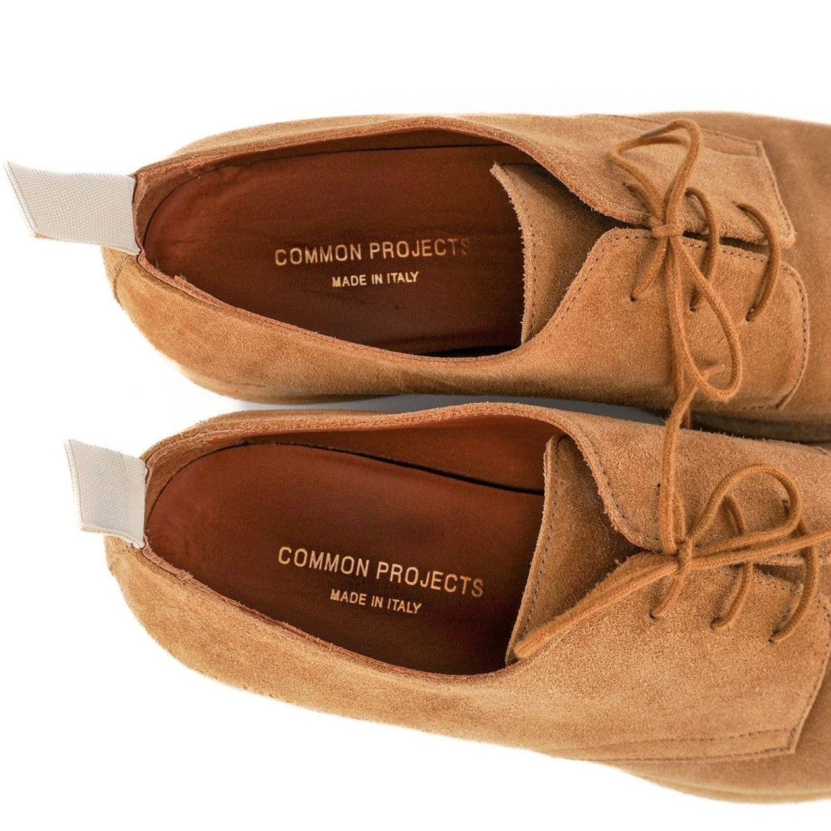 Common Projects Cadet Suede Leather Derby Shoes — photo 6