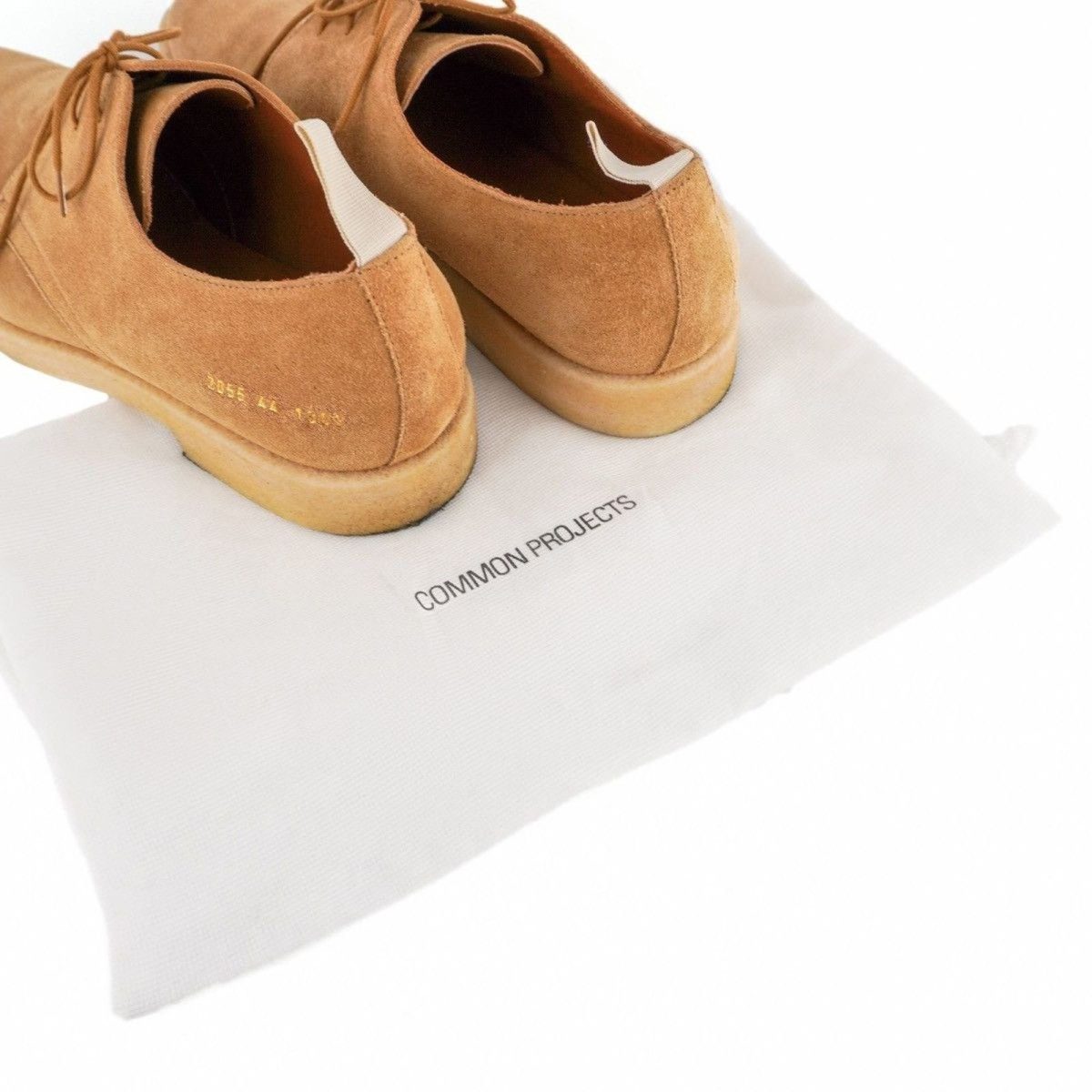 Common Projects Cadet Suede Leather Derby Shoes — photo 8
