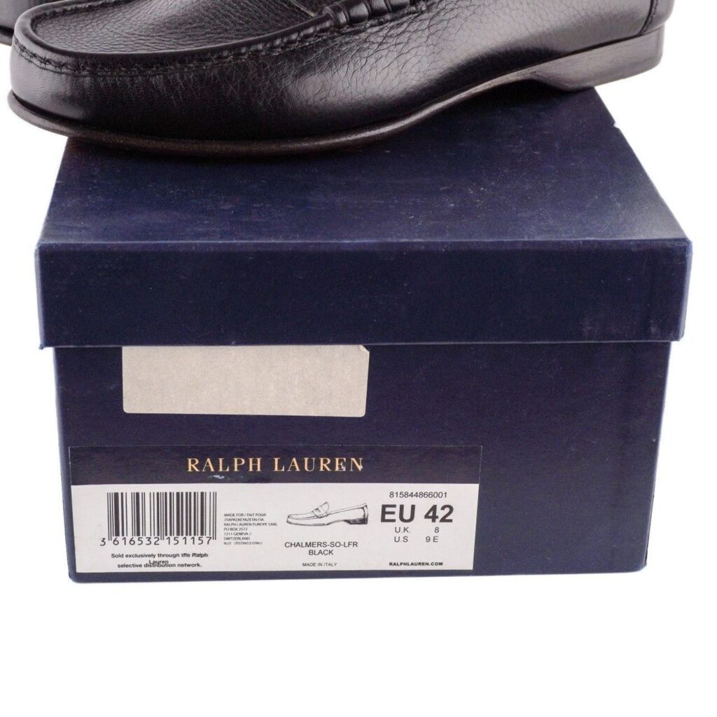 Ralph Lauren Chalmers Grain Leather Penny Loafers Shoes — photo 11