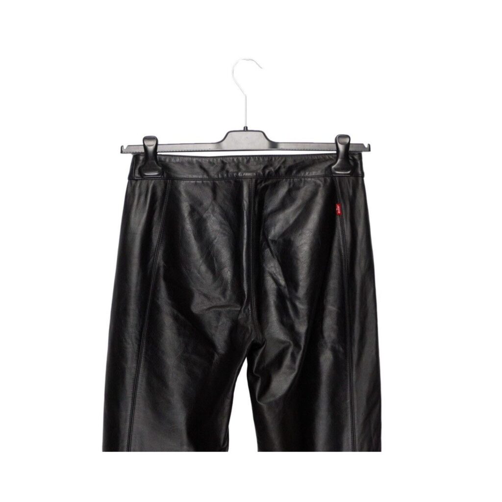 Vintage Levi’s Strauss Leather Black Bootcut Pants — photo 4