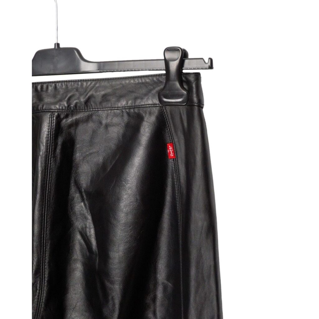 Vintage Levi’s Strauss Leather Black Bootcut Pants — photo 5